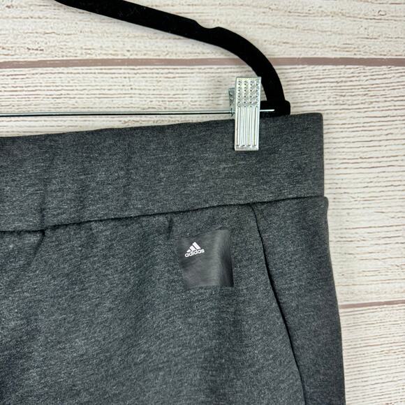 Adidas Plus Size Gray Tapered Slim Fit Lounge Sweatpants Size 2X - Picture 6 of 9